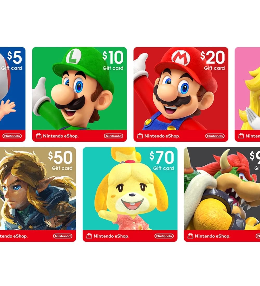 Nintendo eShop (US) — រូបភាព កាតអំណោយ