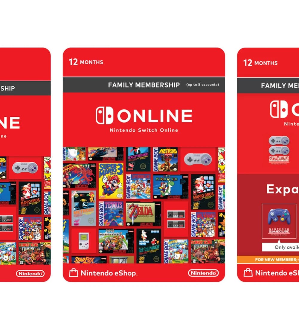 Nintendo Switch Online (US) — រូបភាព កាតអំណោយ